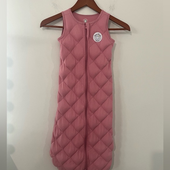 Dreamland Baby Pink Quilted weighted Sleeveless Sleeping Bag - Picture 8 of 10